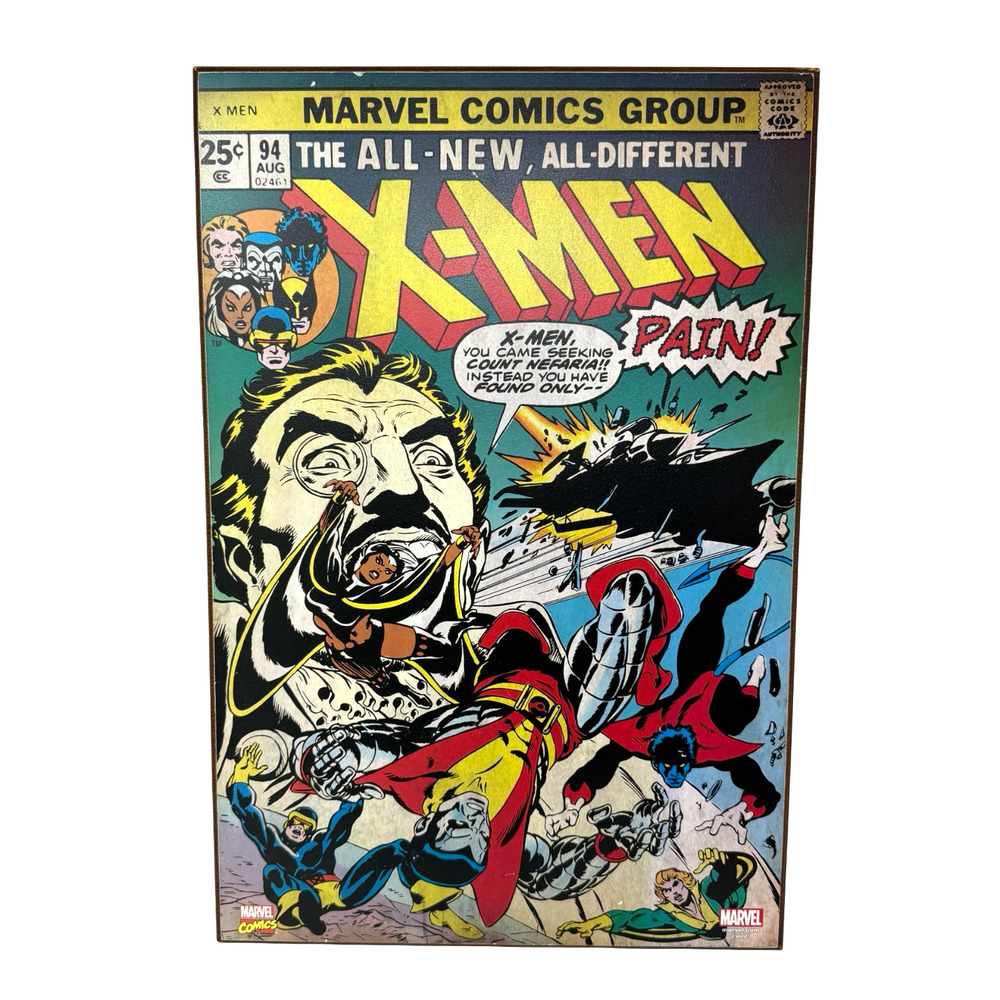 Marvel X-Men #94 Comic Cover Wall Art Plaque Board 19” Vintage Style Decor